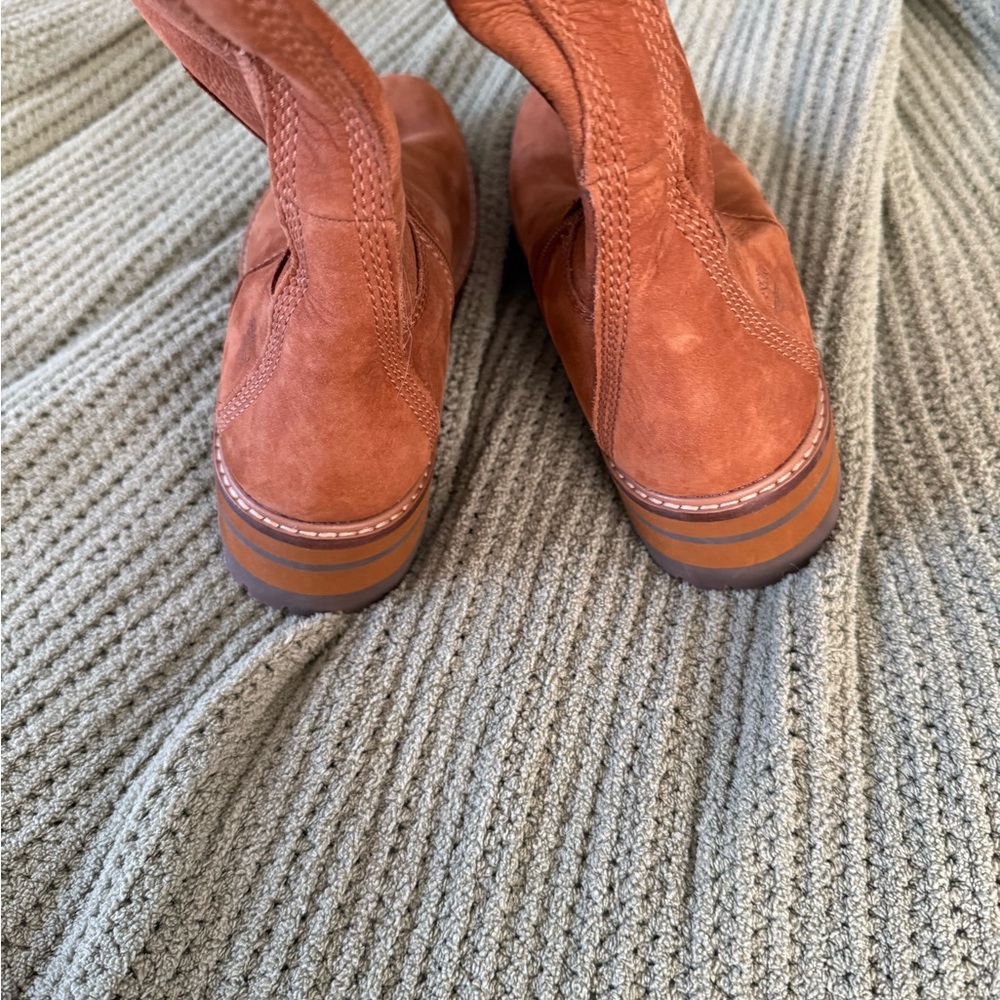 Timberland Women's Courtmayeur valley Tan Leather Boots - Picture 4 of 7